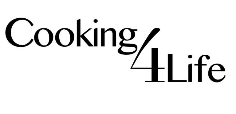 Cooking 4 Life logo black and white - Kids4Community